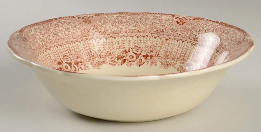 Grecian Brown 8" Round Vegetable Bowl by Ridgway (Ridgways)-1