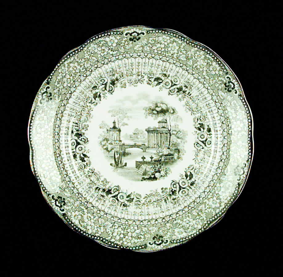 Grecian Green Bread & Butter Plate by Ridgway (Ridgways)-1