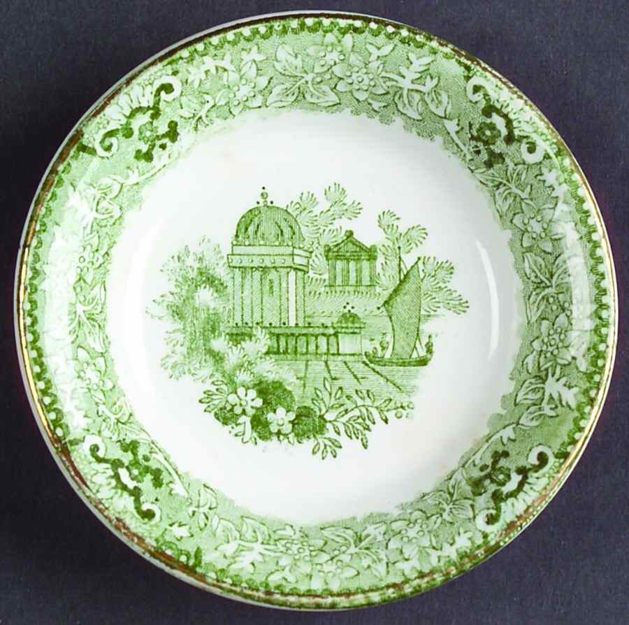 Grecian Green Butter Pat by Ridgway (Ridgways)-1