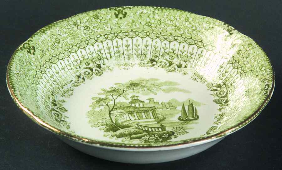 Grecian Green Fruit/Dessert (Sauce) Bowl by Ridgway (Ridgways)-1