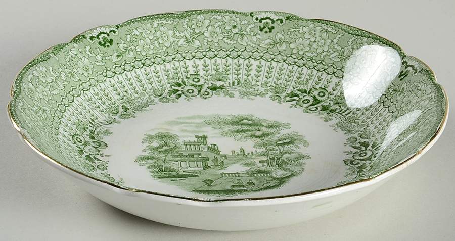 Grecian Green Coupe Soup Bowl by Ridgway (Ridgways)-1