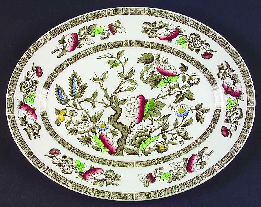 Indian Tree 11" Oval Serving Platter by Ridgway (Ridgways)-1