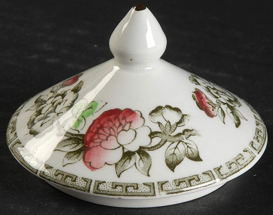 Indian Tree Lid for Sugar Bowl by Ridgway (Ridgways)-1