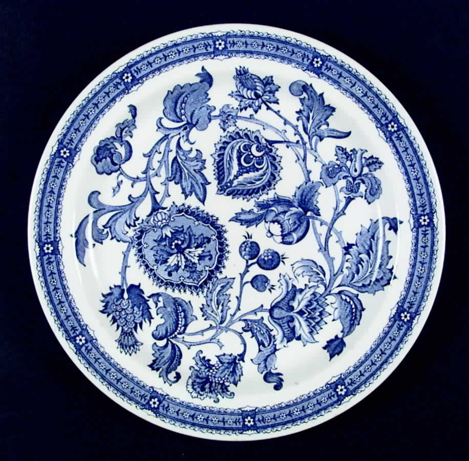 Jacobean Blue Dinner Plate by Ridgway (Ridgways)-1