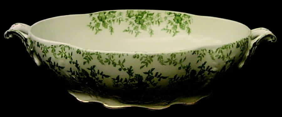 Ladas Green Oval Vegetable No Lid by Ridgway (Ridgways)-1