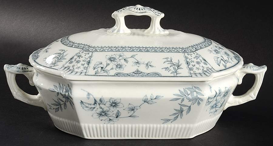 Lichfield Octagonal Covered Vegetable by Ridgway (Ridgways)-1