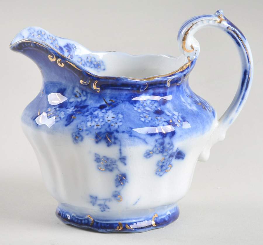 Lugano (Flow Blue) Creamer by Ridgway (Ridgways)-1