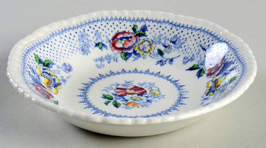 Lynton Blue Multicolor Fruit/Dessert (Sauce) Bowl by Ridgway (Ridgways)-1