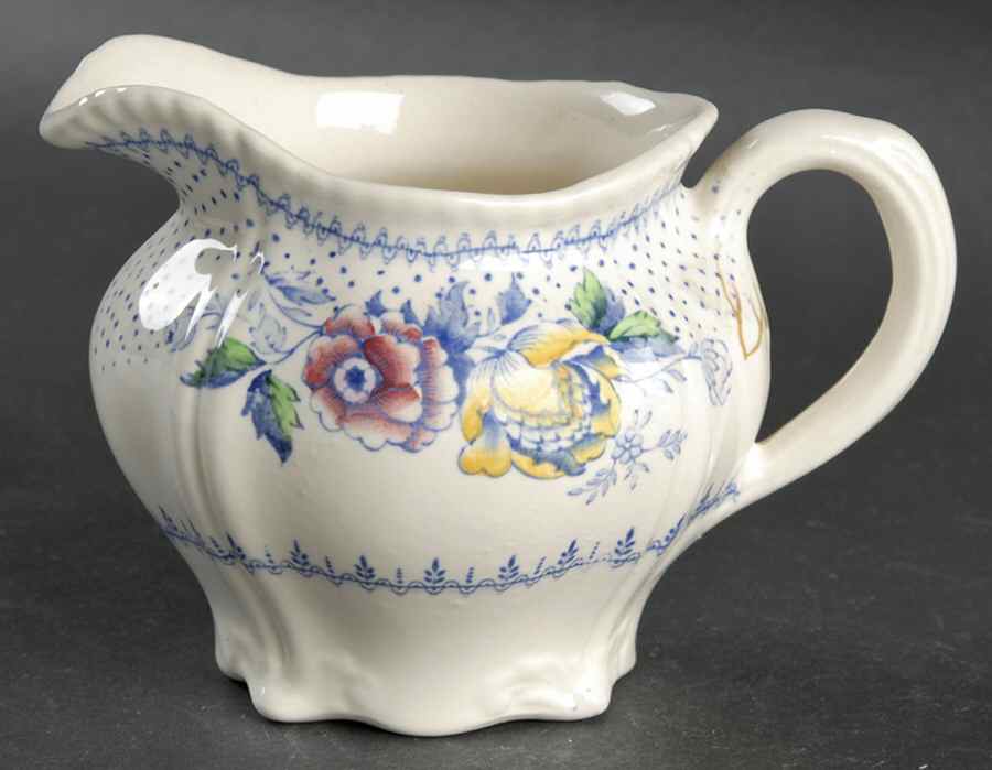 Lynton Blue Multicolor Creamer by Ridgway (Ridgways)-1