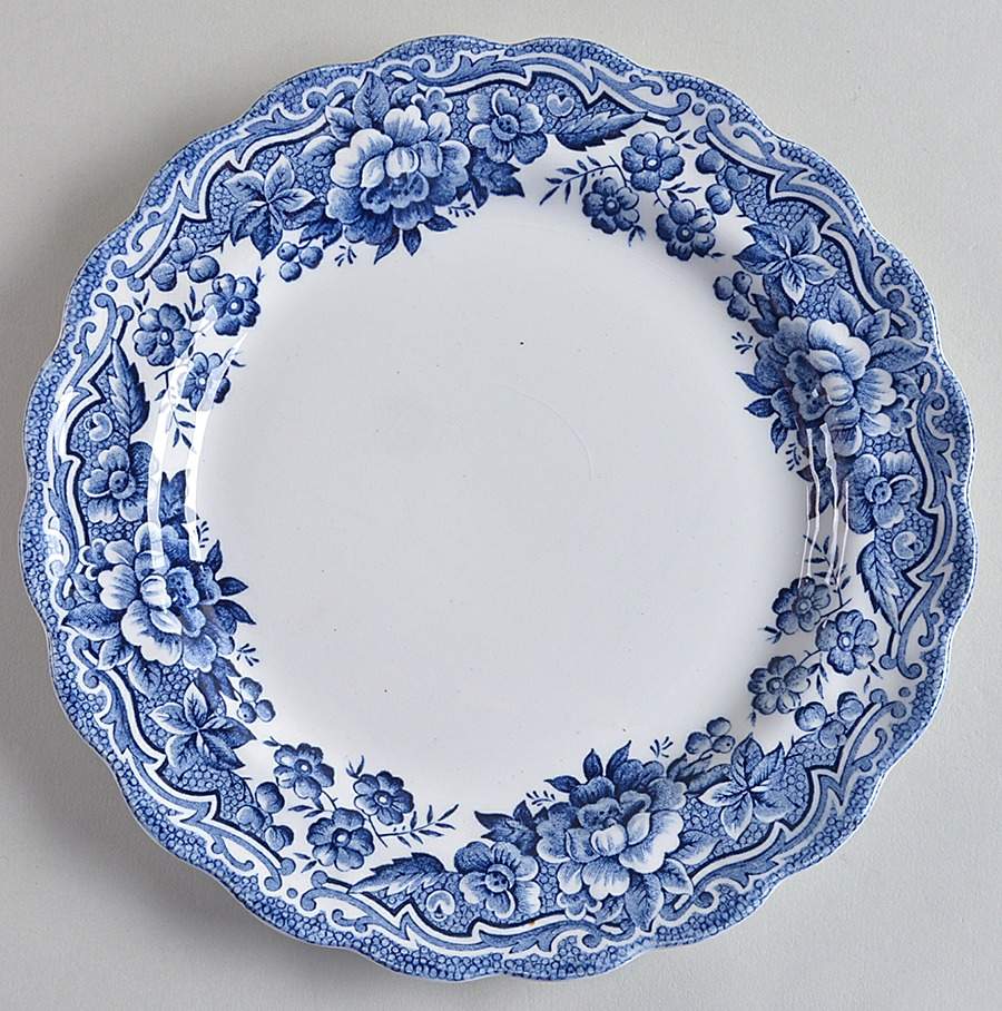 Marlborough Blue Salad Plate by Ridgway (Ridgways)-1