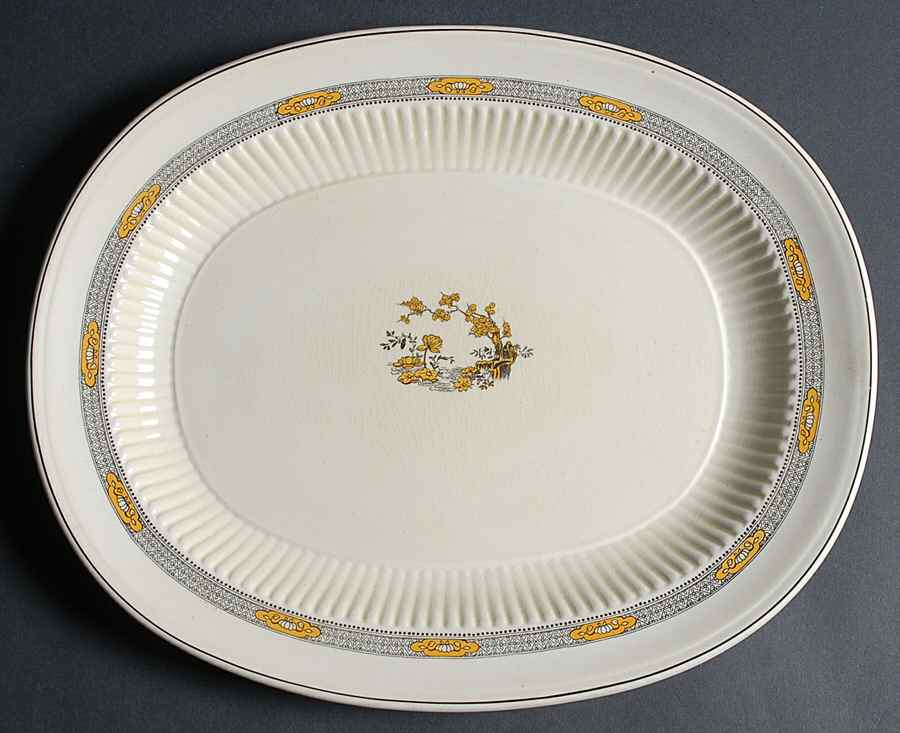 The Meaford 13" Oval Serving Platter by Ridgway (Ridgways)-1