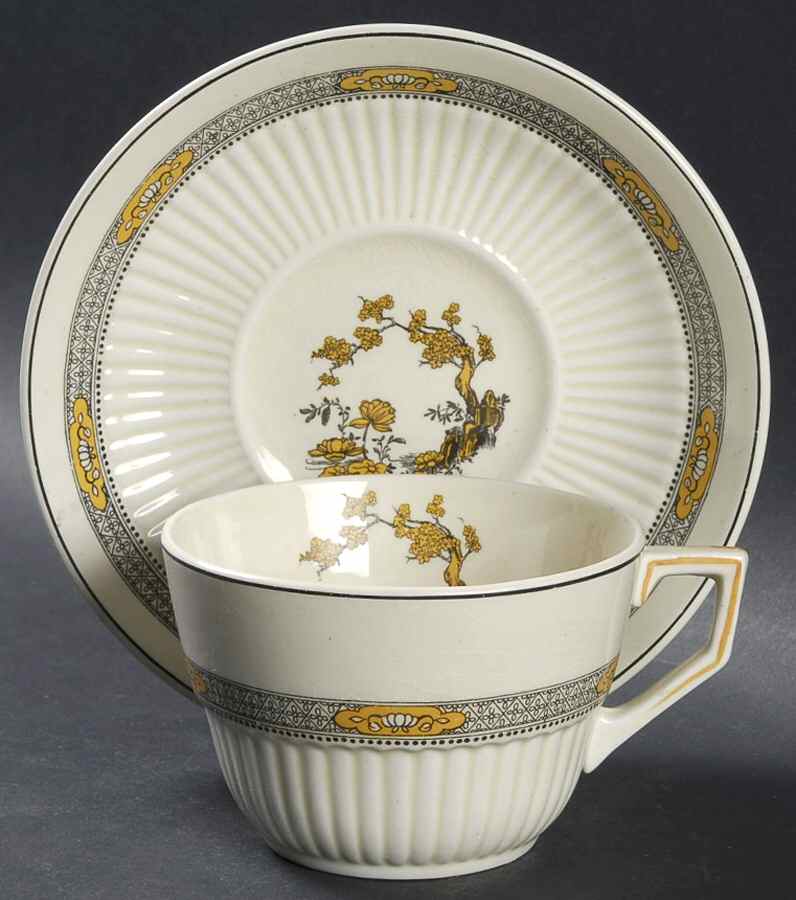 The Meaford Oversized Cup & Saucer Set by Ridgway (Ridgways)-1
