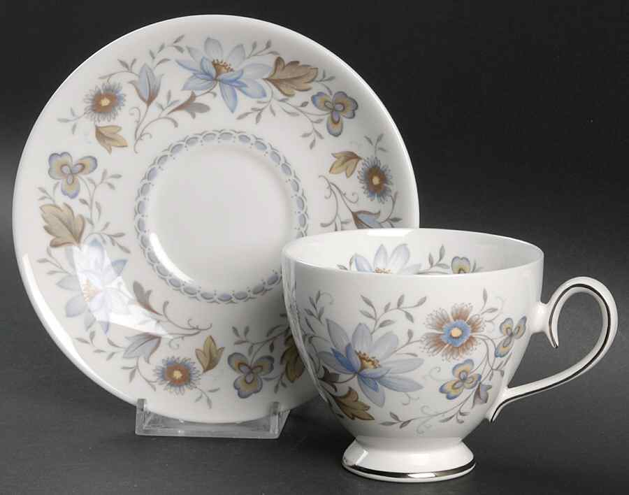 Melisande Footed Cup & Saucer Set by Ridgway (Ridgways)-1