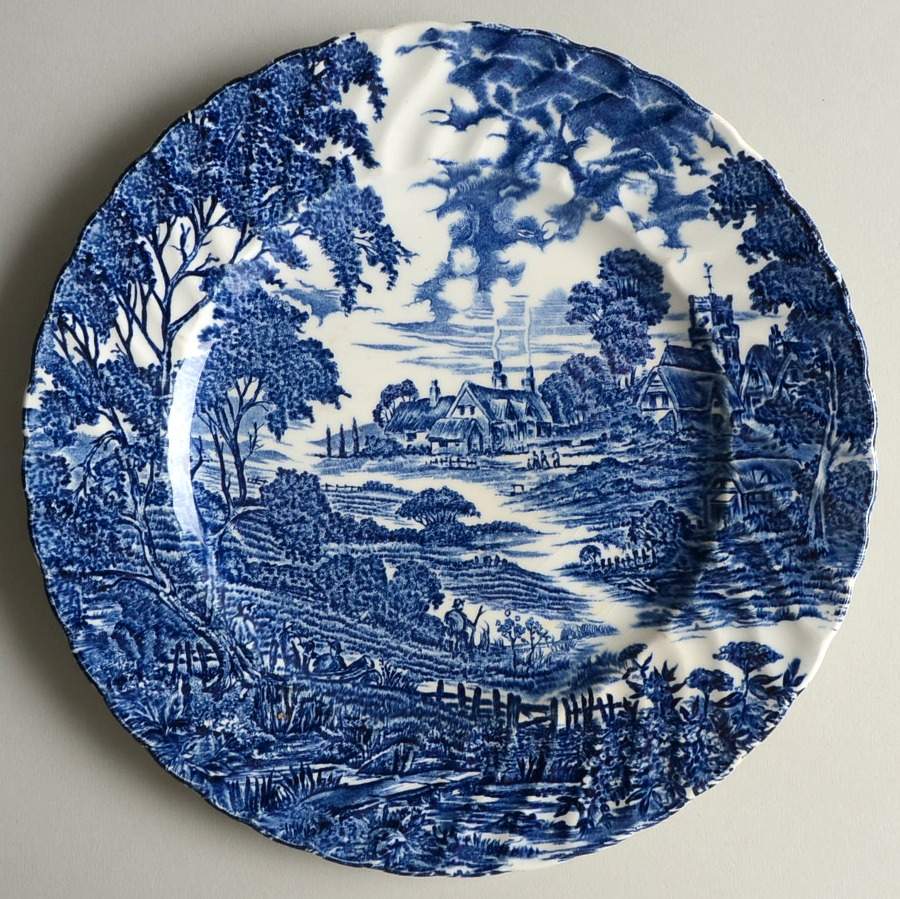 Meadowsweet Blue Luncheon Plate by Ridgway (Ridgways)-1