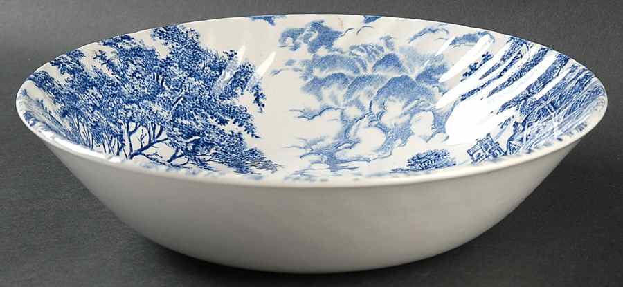 Meadowsweet Blue 8" Round Vegetable Bowl by Ridgway (Ridgways)-1