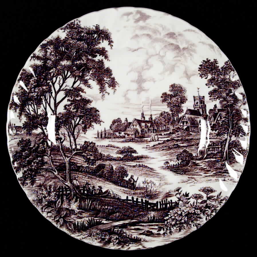 Meadowsweet Brown Dinner Plate by Ridgway (Ridgways)-1