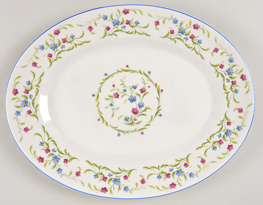 Mignonette 12" Oval Serving Platter by Ridgway (Ridgways)-1