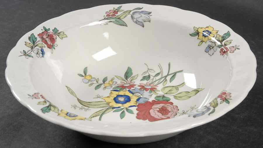 Old Country Sprays 8" Round Vegetable Bowl by Ridgway (Ridgways)-1