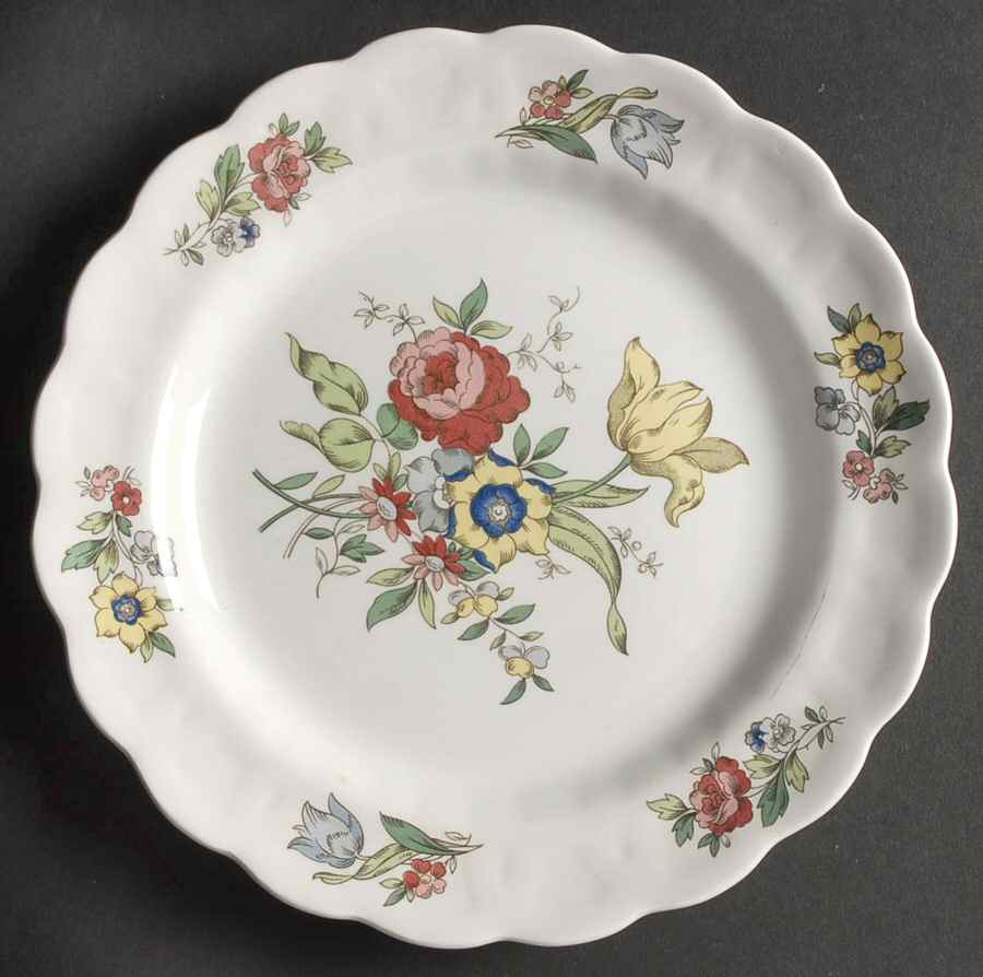 Old Country Sprays Salad Plate by Ridgway (Ridgways)-1