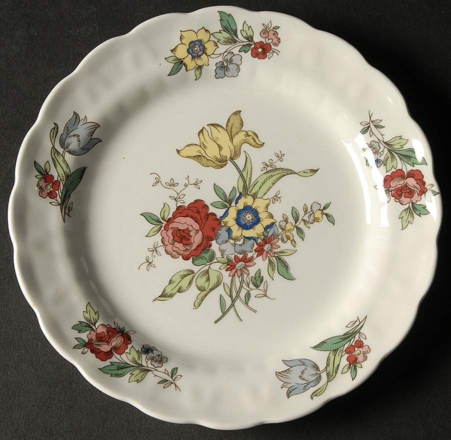 Old Country Sprays Bread & Butter Plate by Ridgway (Ridgways)-1