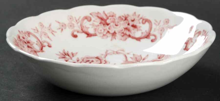 Old English Bouquet Red Fruit/Dessert (Sauce) Bowl by Ridgway (Ridgways)-1