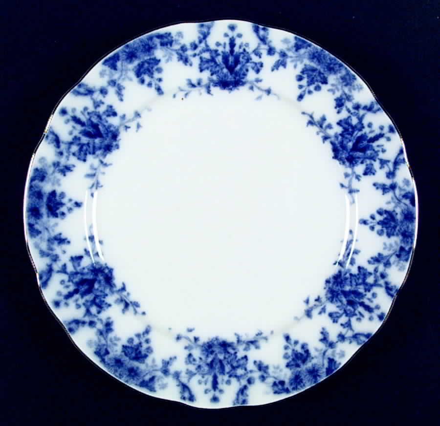 Osborne (Flow Blue) Dinner Plate by Ridgway (Ridgways)-1