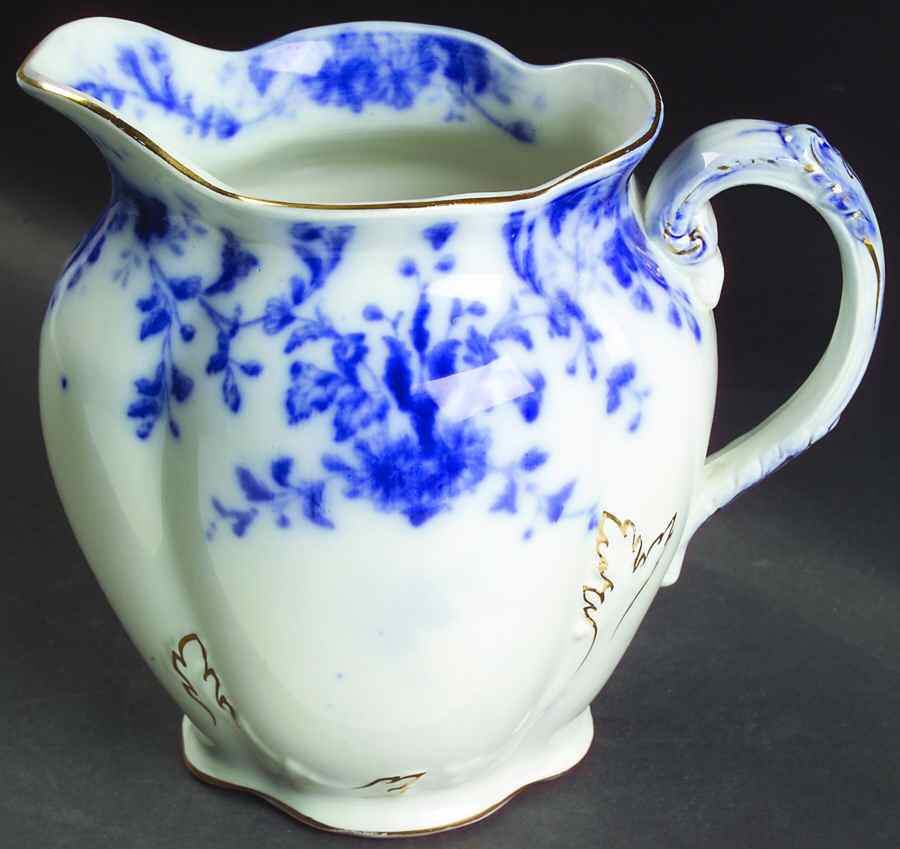 Osborne (Flow Blue) 48 Oz Pitcher by Ridgway (Ridgways)-1