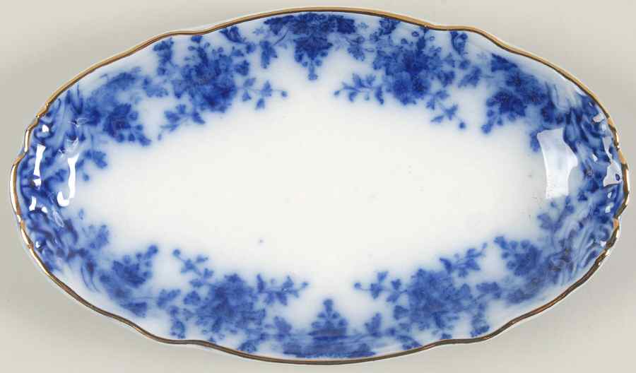 Osborne (Flow Blue) Relish by Ridgway (Ridgways)-1