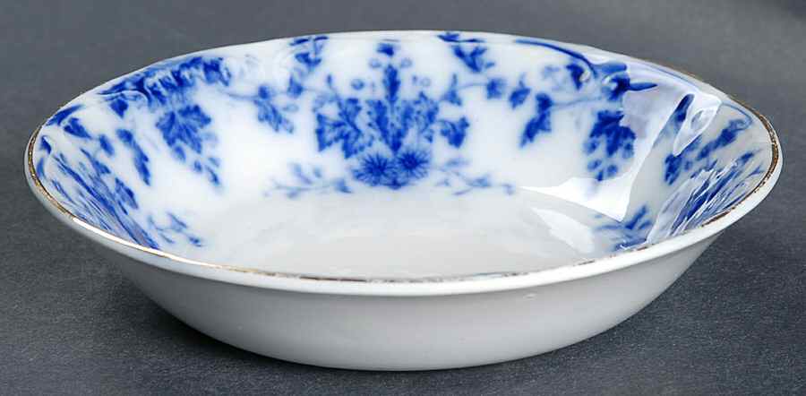 Osborne (Flow Blue) Fruit/Dessert (Sauce) Bowl by Ridgway (Ridgways)-1