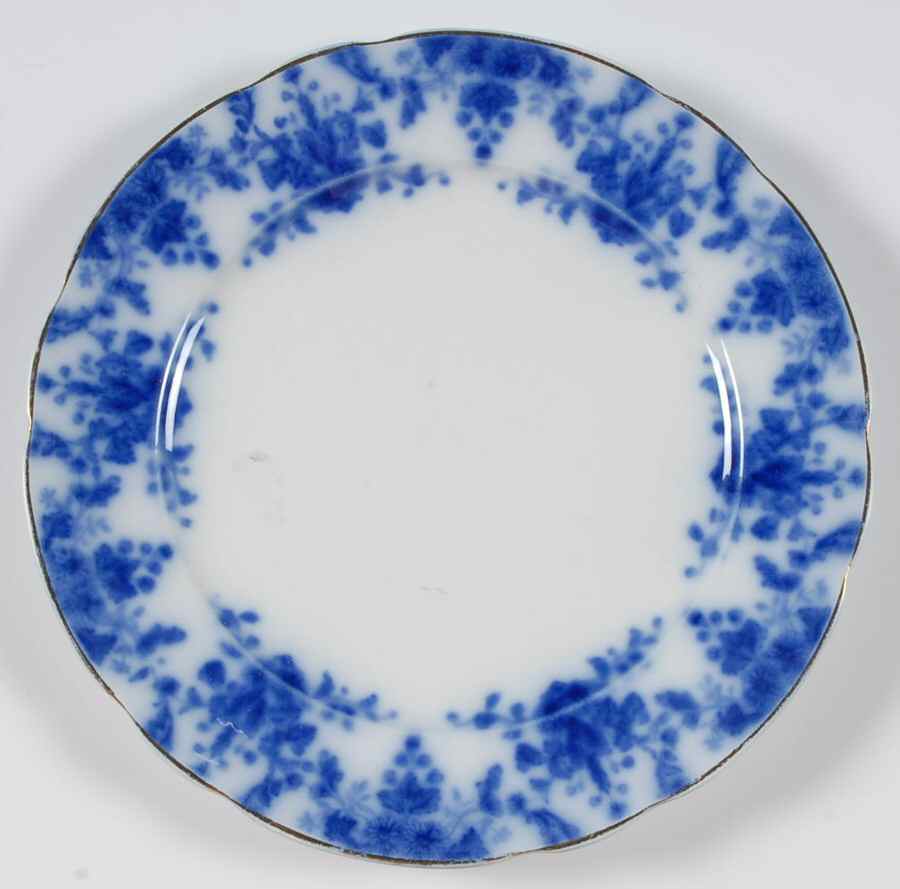 Osborne (Flow Blue) Salad Plate by Ridgway (Ridgways)-1