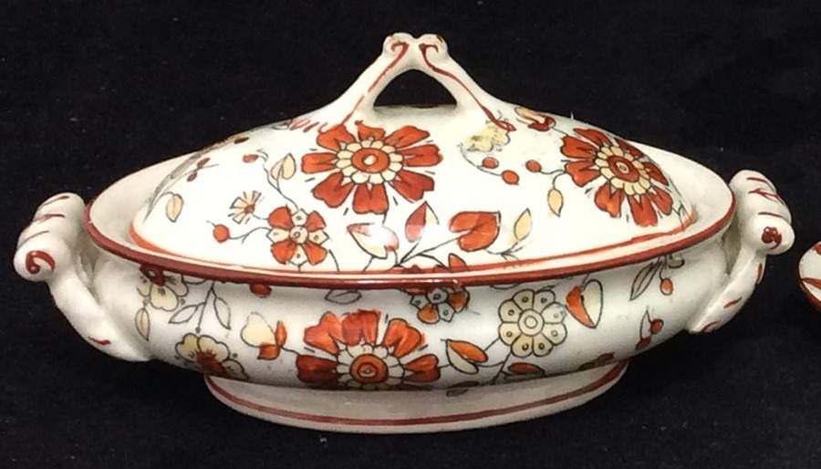 Persia (Old) Toy Oval Covered Vegetable by Ridgway (Ridgways)-1