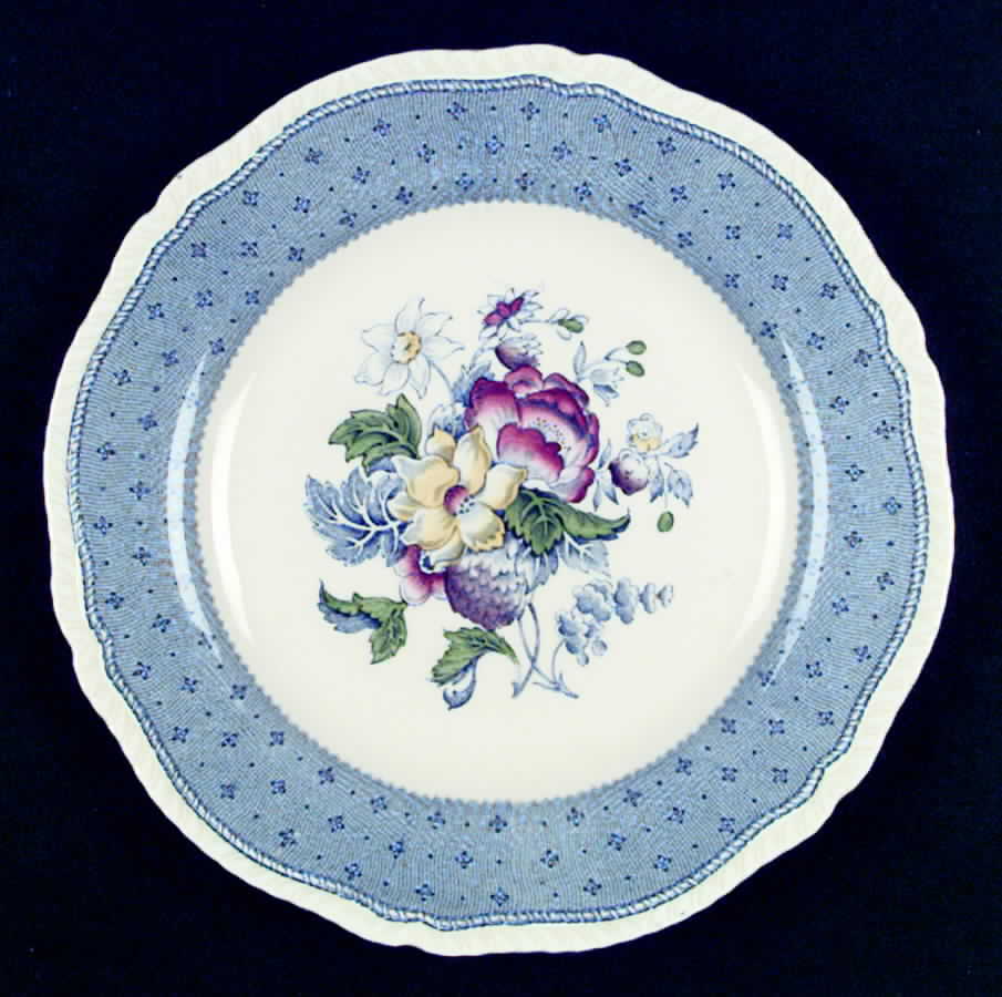Plymouth Blue Dinner Plate by Ridgway (Ridgways)-1