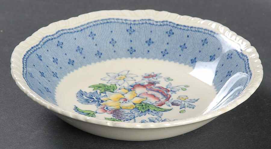 Plymouth Blue Fruit/Dessert (Sauce) Bowl by Ridgway (Ridgways)-1