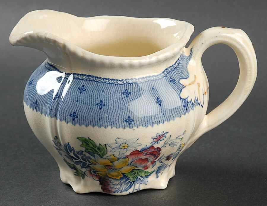 Plymouth Blue Creamer by Ridgway (Ridgways)-1