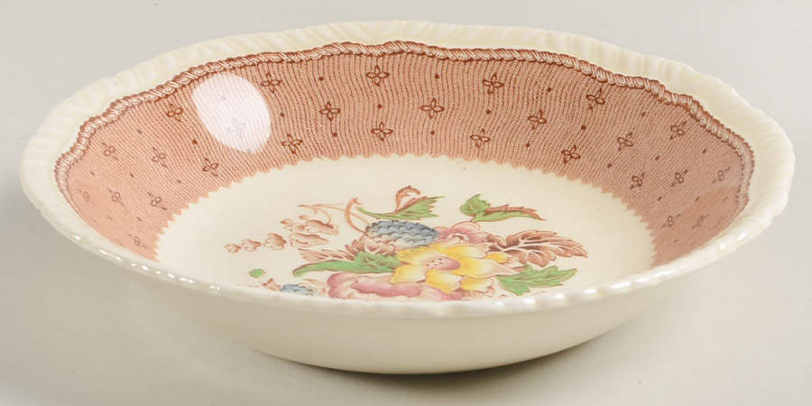 Plymouth Brown Fruit/Dessert (Sauce) Bowl by Ridgway (Ridgways)-1