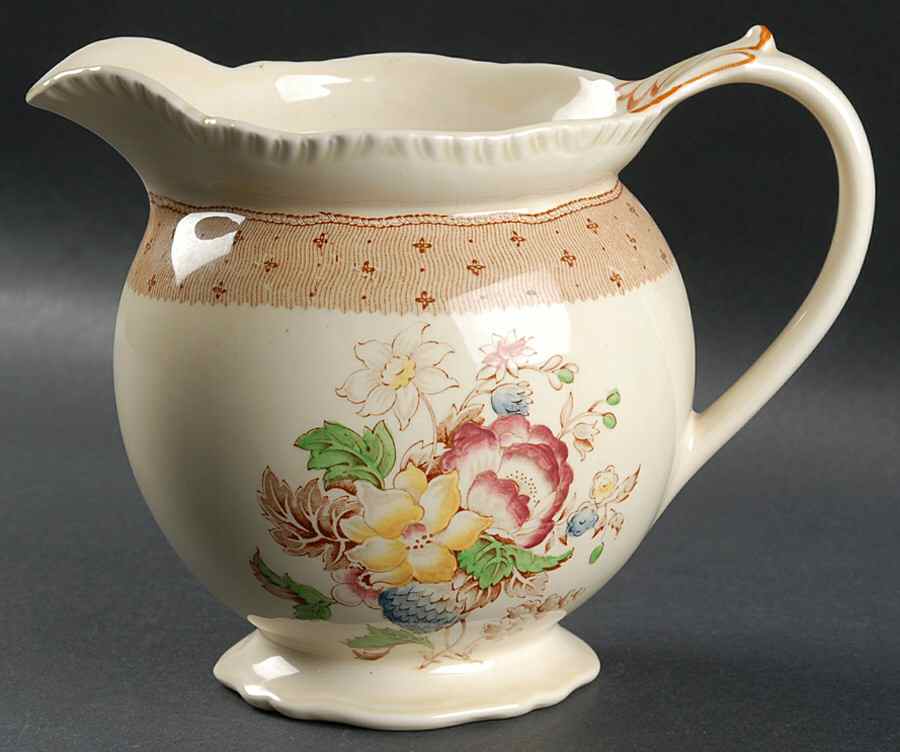 Plymouth Brown 48 Oz Pitcher by Ridgway (Ridgways)-1