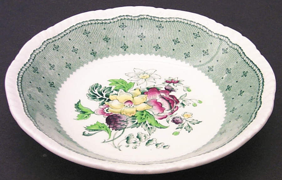 Plymouth Green Fruit/Dessert (Sauce) Bowl by Ridgway (Ridgways)-1