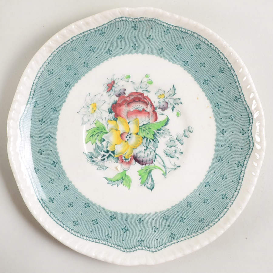 Plymouth Green Saucer for Cream Soup Bowl by Ridgway (Ridgways)-1
