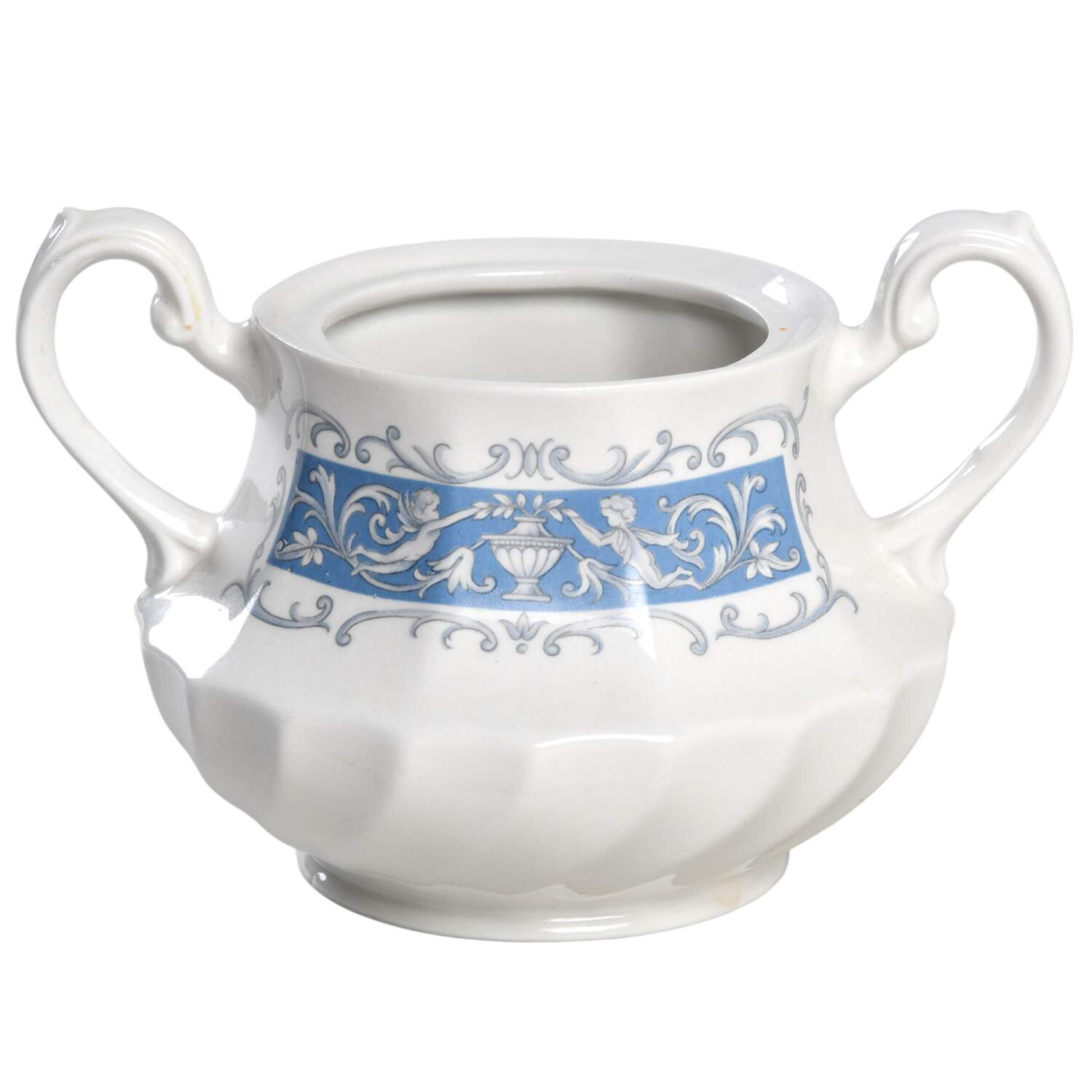 Portland Sugar Bowl No Lid by Ridgway (Ridgways)-1