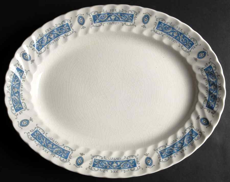 Portland 16" Oval Serving Platter by Ridgway (Ridgways)-1