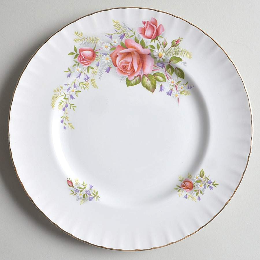Regal Rose Luncheon Plate by Ridgway (Ridgways)-1