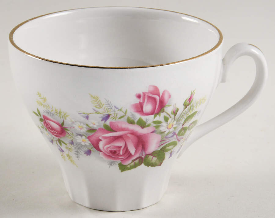 Regal Rose Flat Cup by Ridgway (Ridgways)-1