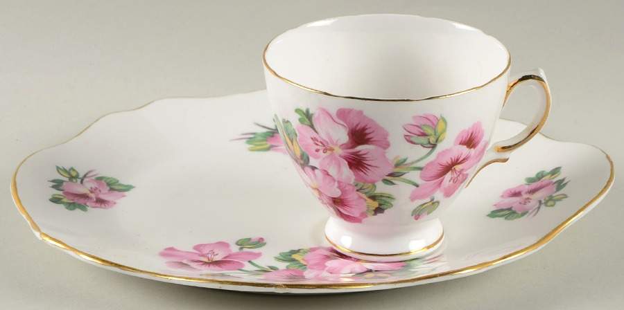 Royal Vale Cup & Saucer Sets Snack Plate & Cup Set by Ridgway (Ridgways)-1
