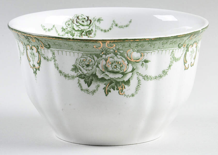 Roxbury Green Cranberry Bowl by Ridgway (Ridgways)-1