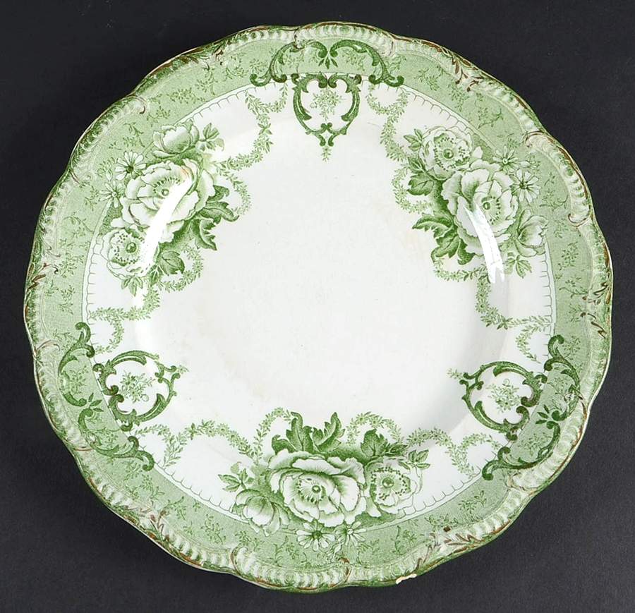 Roxbury Green Luncheon Plate by Ridgway (Ridgways)-1