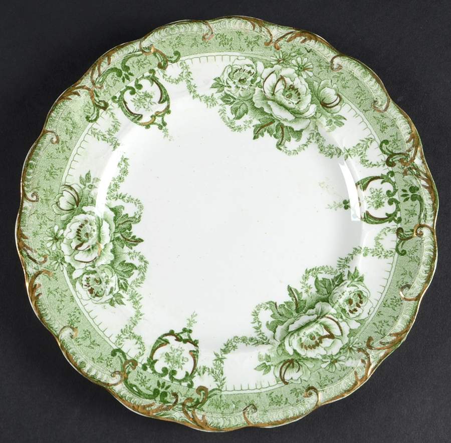 Roxbury Green Bread & Butter Plate by Ridgway (Ridgways)-1