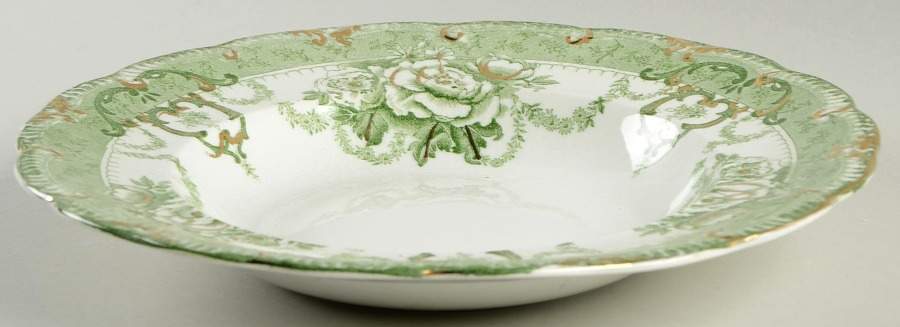 Roxbury Green Large Rim Soup Bowl by Ridgway (Ridgways)-1