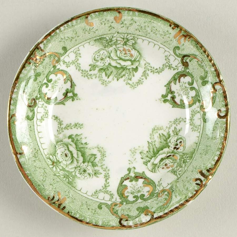Roxbury Green Butter Pat by Ridgway (Ridgways)-1