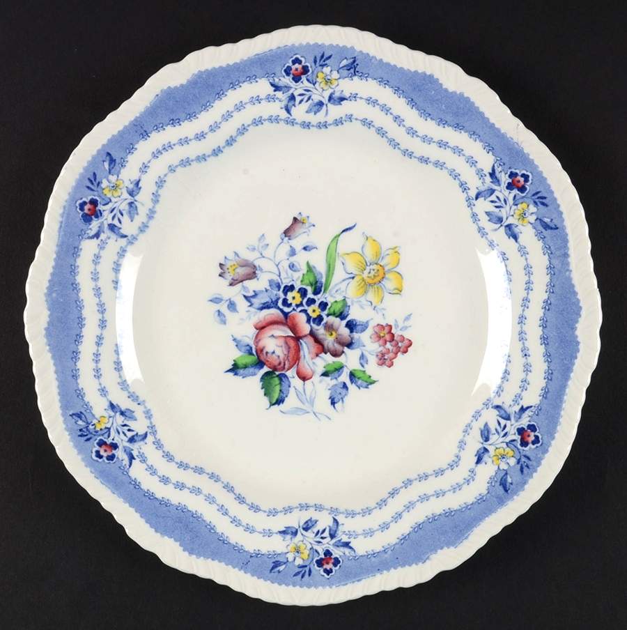 Rutland Blue Salad Plate by Ridgway (Ridgways)-1