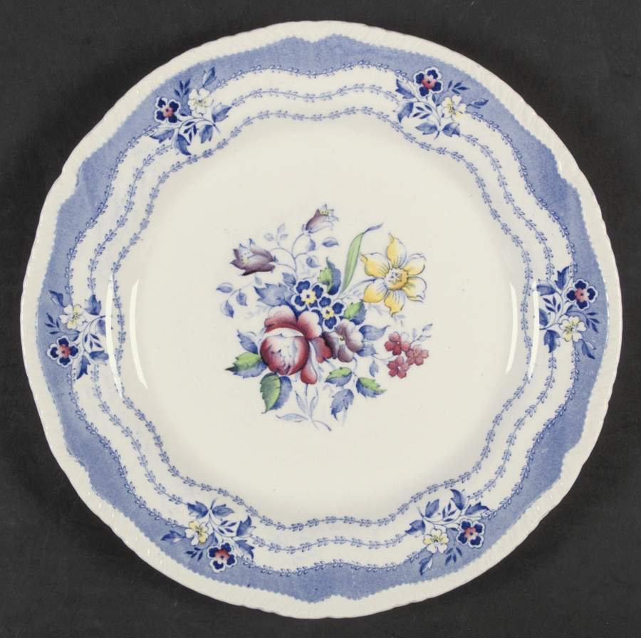 Rutland Blue Dinner Plate by Ridgway (Ridgways)-1